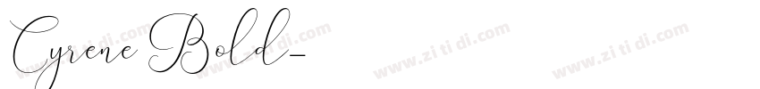 Cyrene Bold字体转换